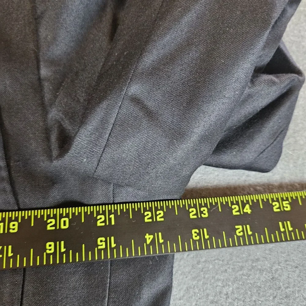 J Crew Ludlow Men Sports‎ Coat 44R Black Loro Piana Wool Blazer Gold Button